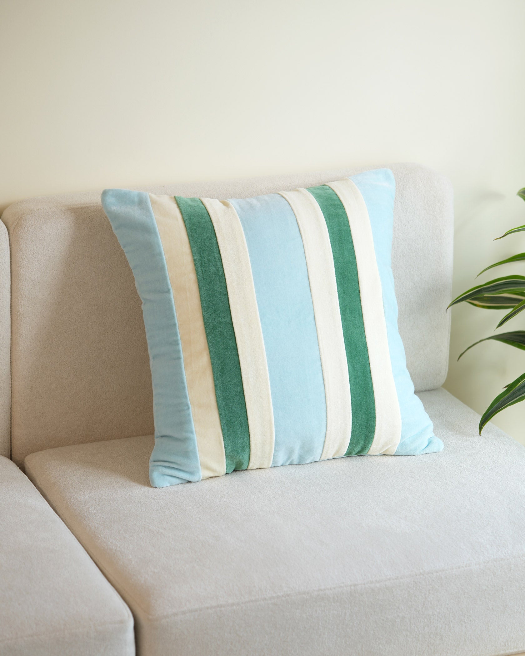 Lagoon Cotton Velvet Pillow