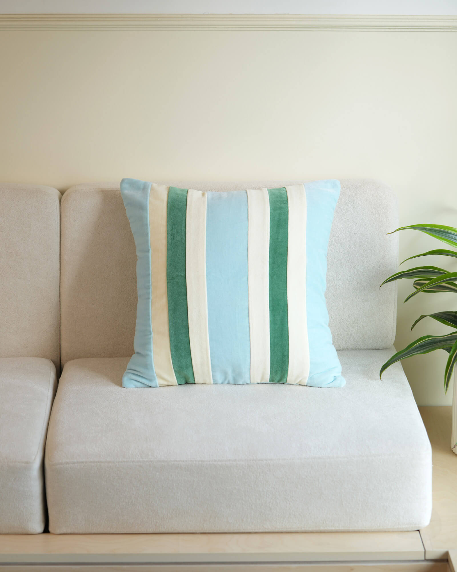 Lagoon Cotton Velvet Pillow