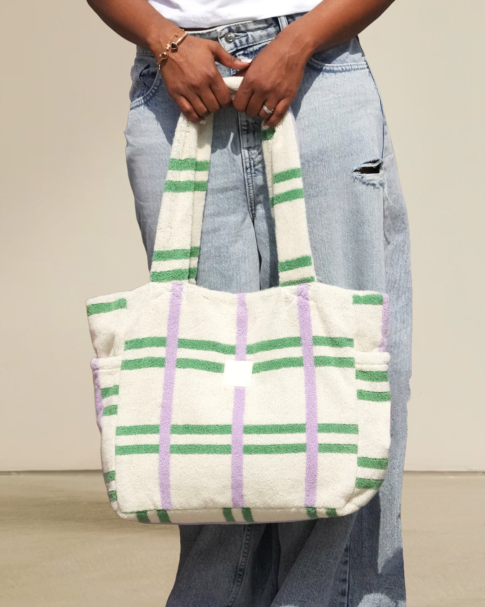 Lavender Fields Towel Tote bag