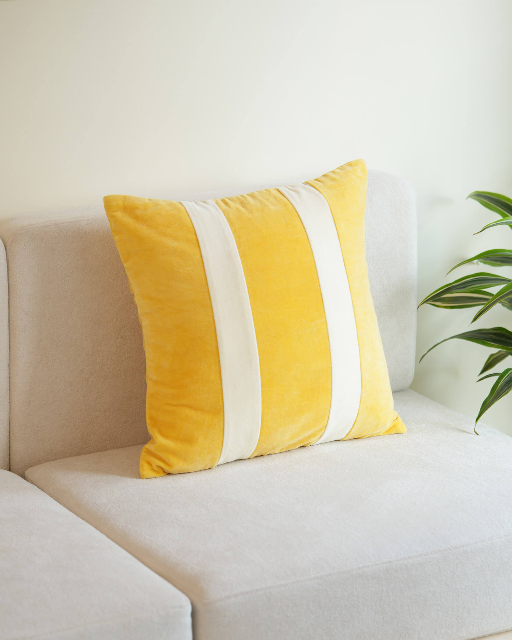 Lemonade Cotton Velvet Pillow
