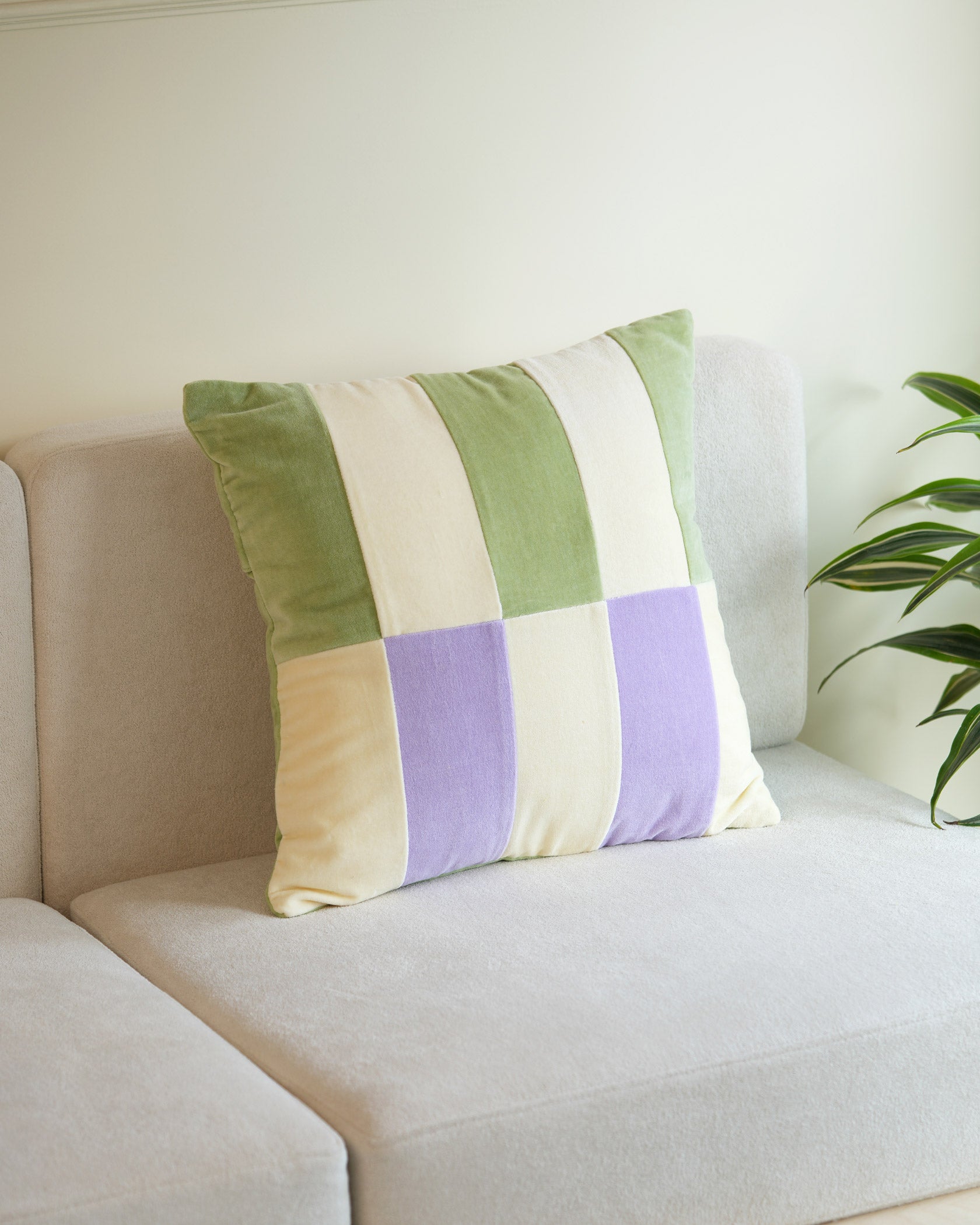 Meadow Cotton Velvet Pillow