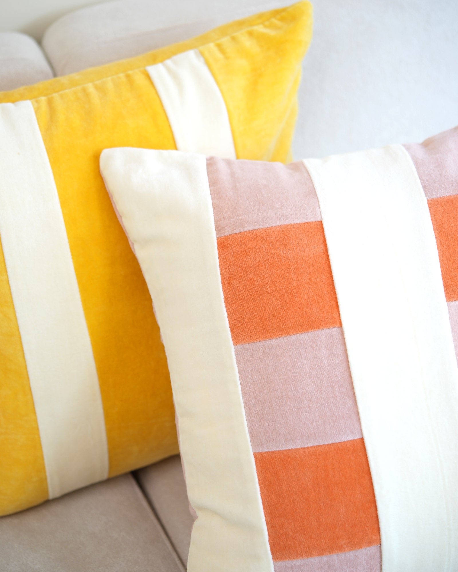 Clementine Cotton Velvet Pillow