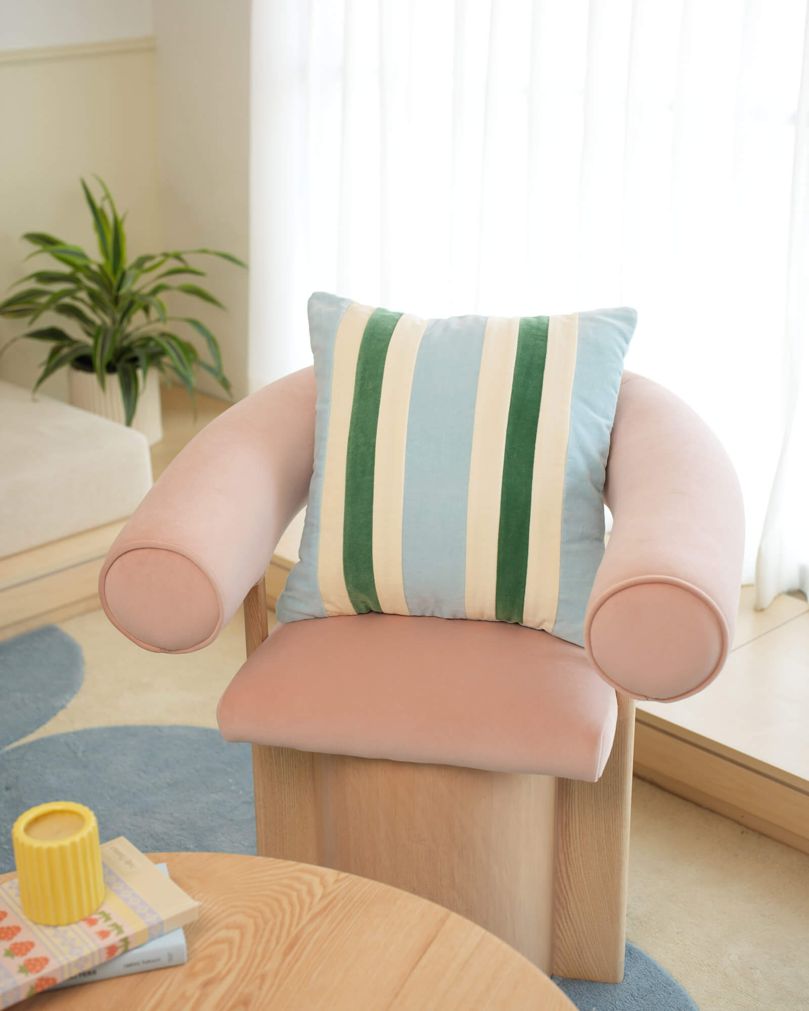 Lagoon Cotton Velvet Pillow