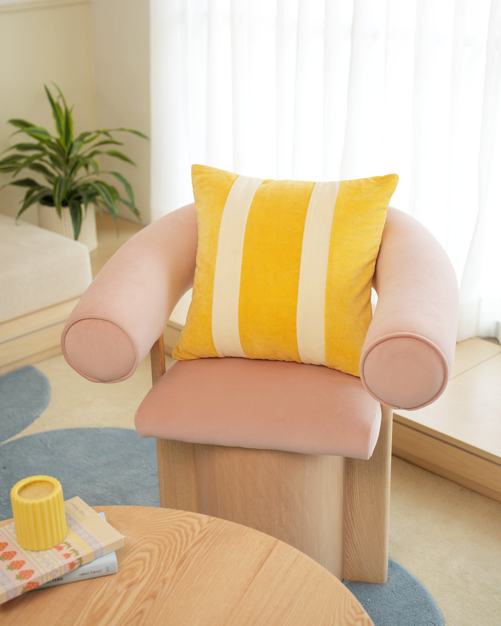 Lemonade Cotton Velvet Pillow