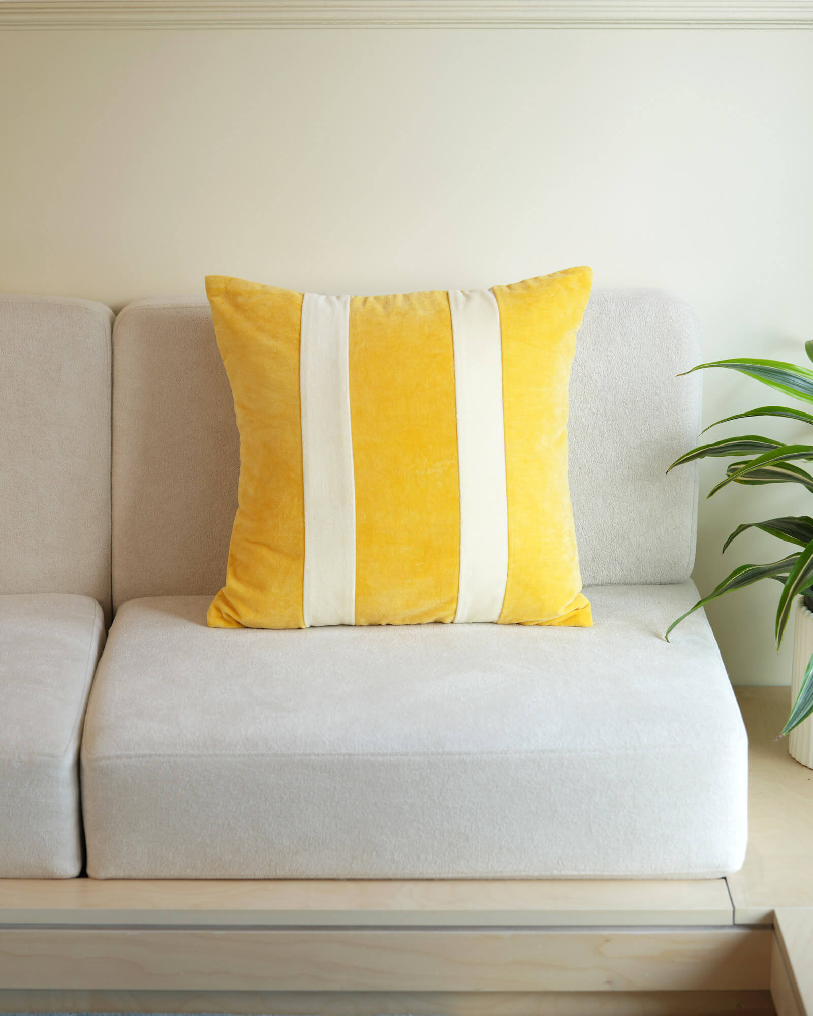 Lemonade Cotton Velvet Pillow