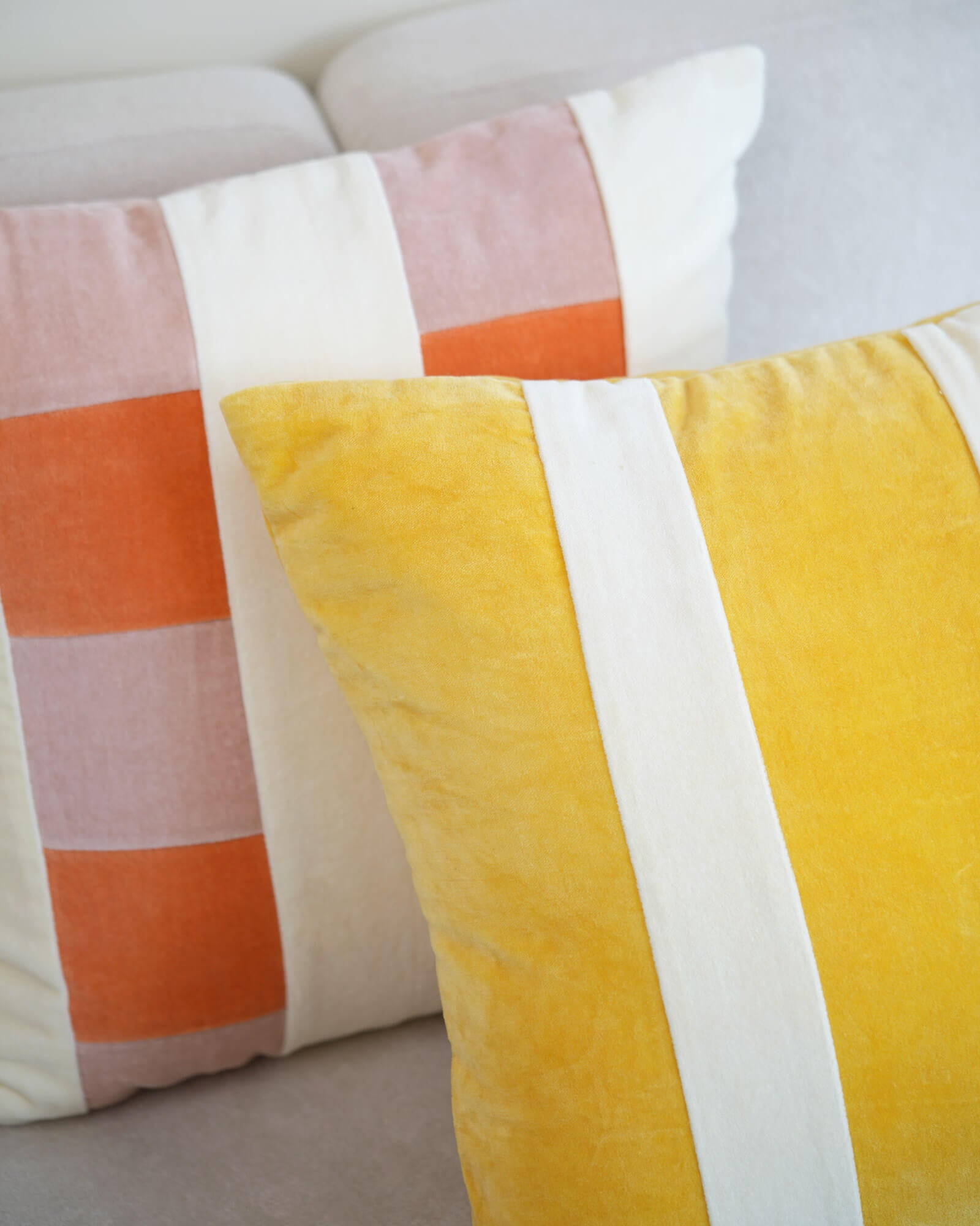 Lemonade Cotton Velvet Pillow