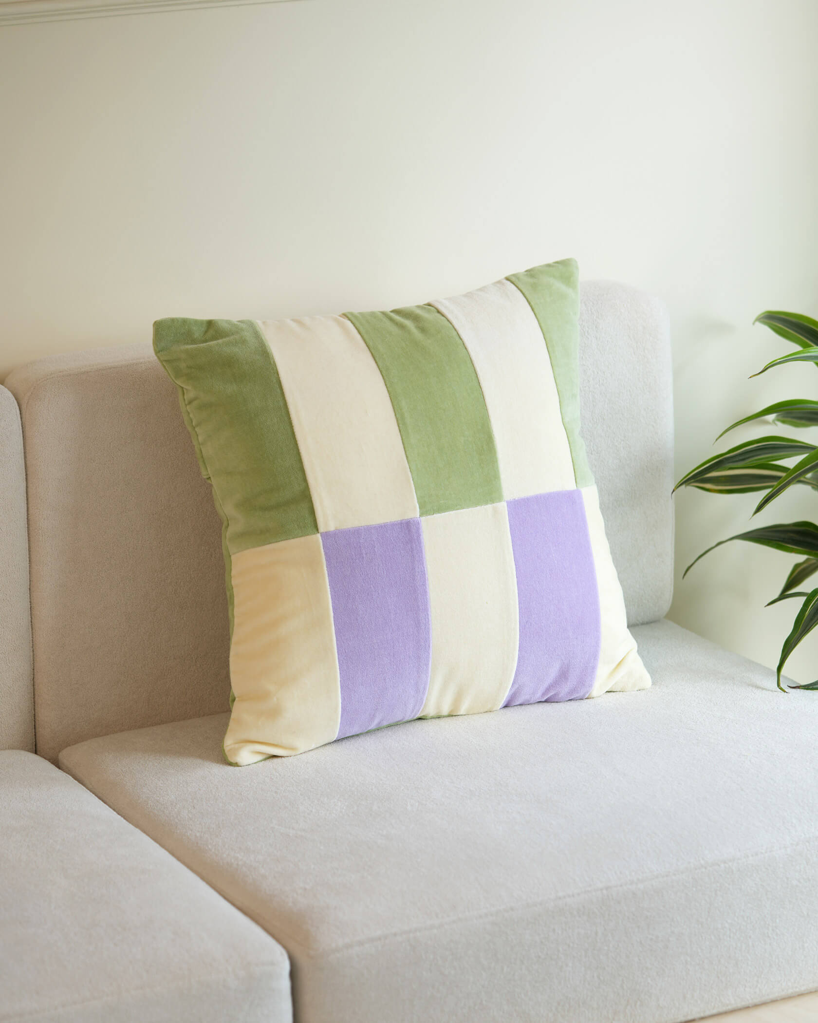 Meadow Cotton Velvet Pillow