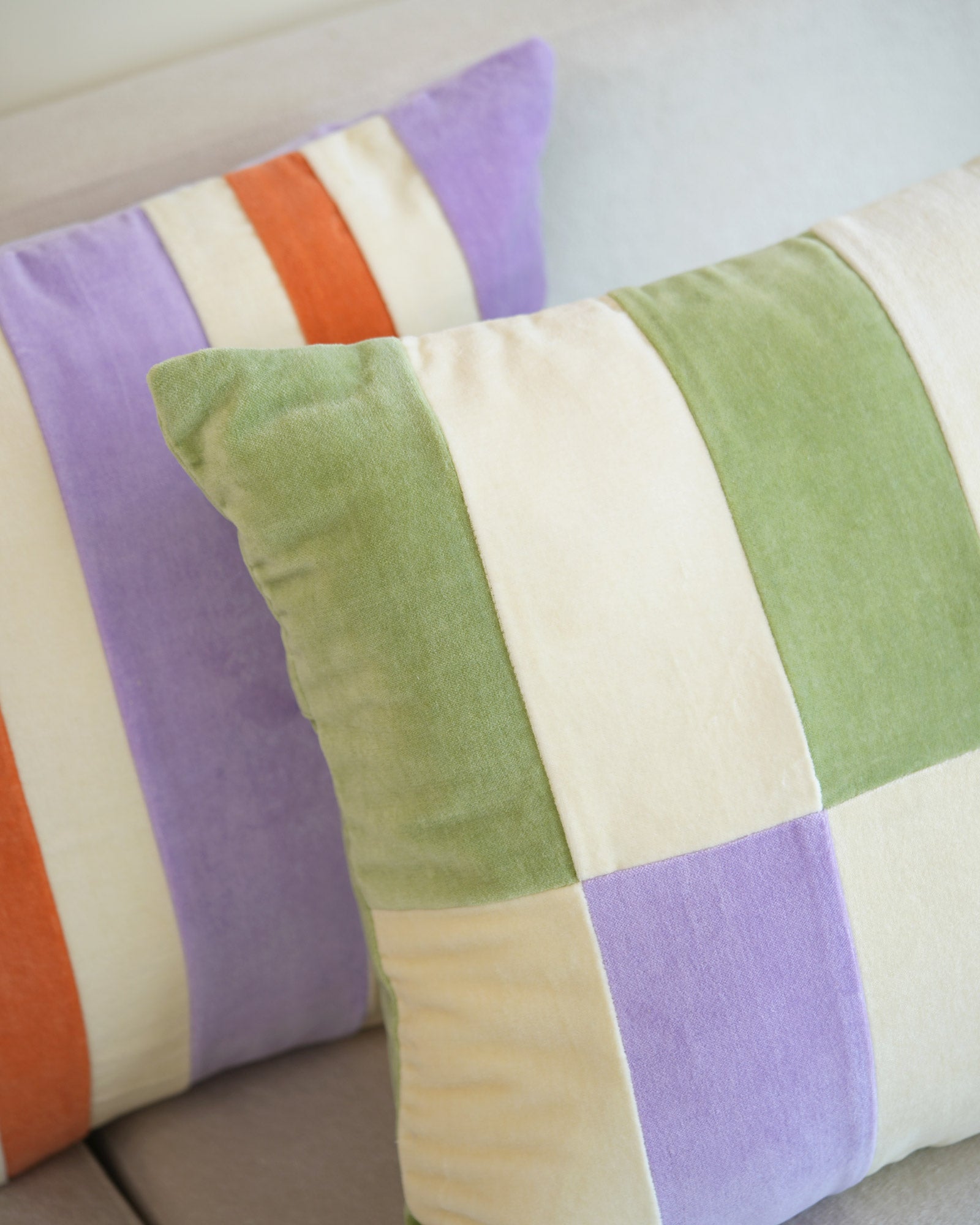 Meadow Cotton Velvet Pillow