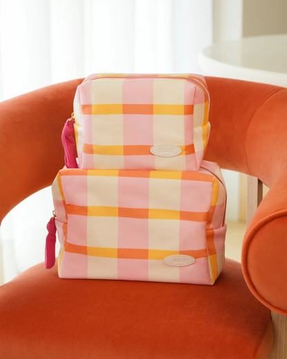 Pink Picnic Large Pouch
