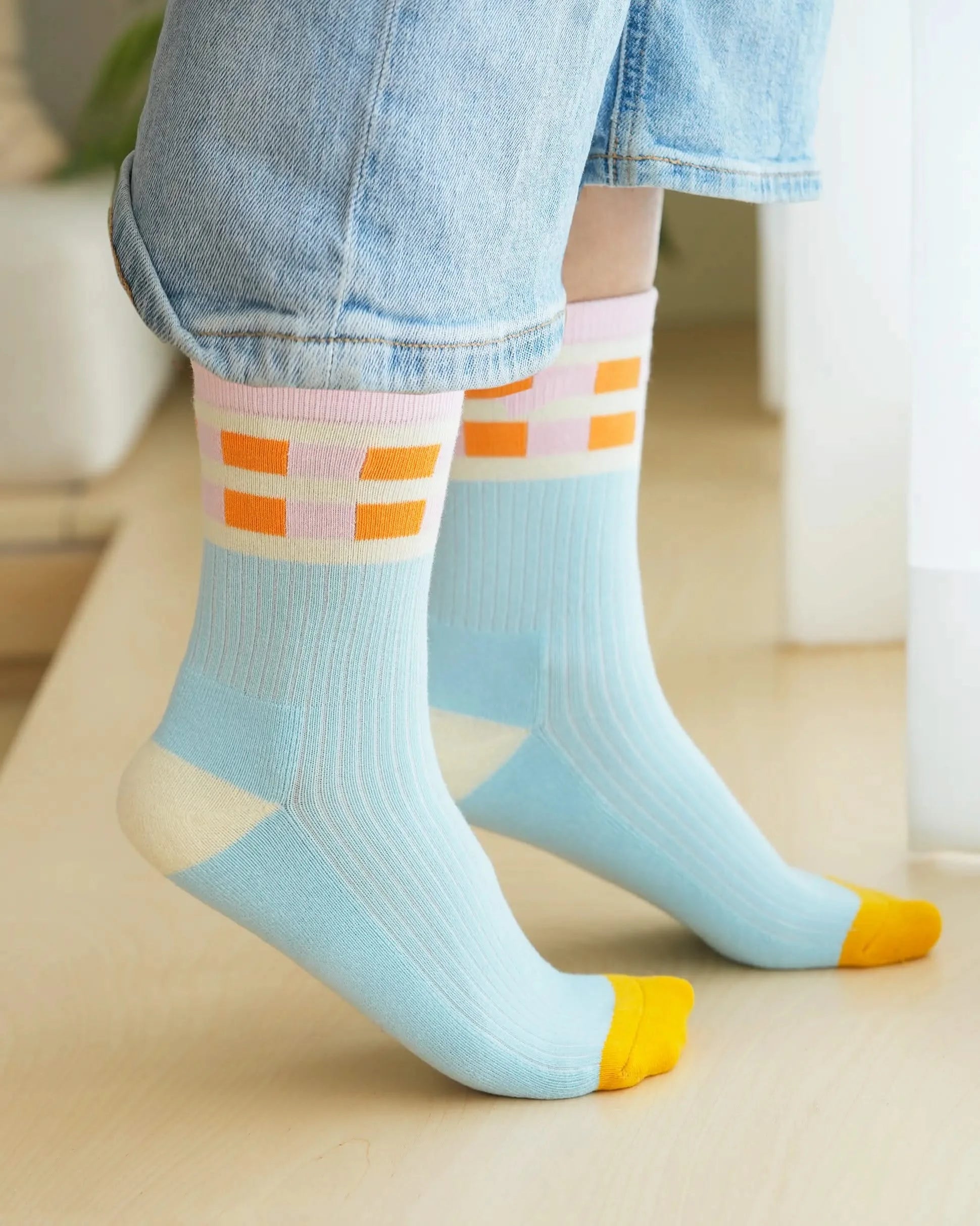 Lime Ocean Socks, Set of 3