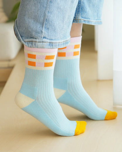 Lime Ocean Socks, Set of 3