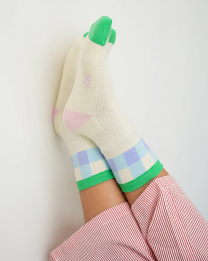 Lime Ocean Socks, Set of 3