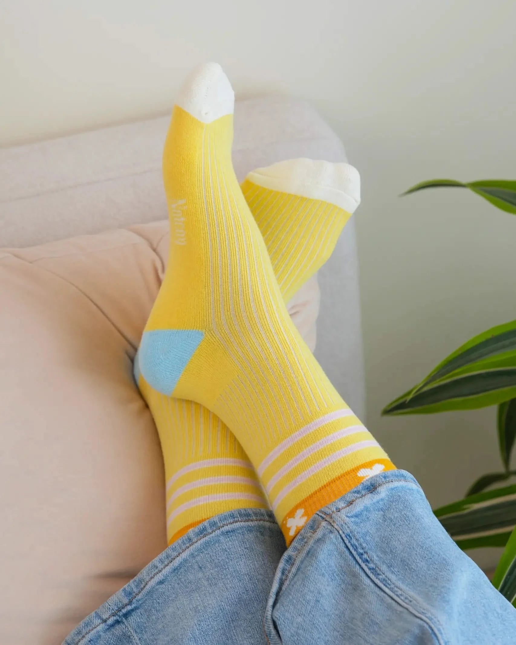 Lime Ocean Socks, Set of 3