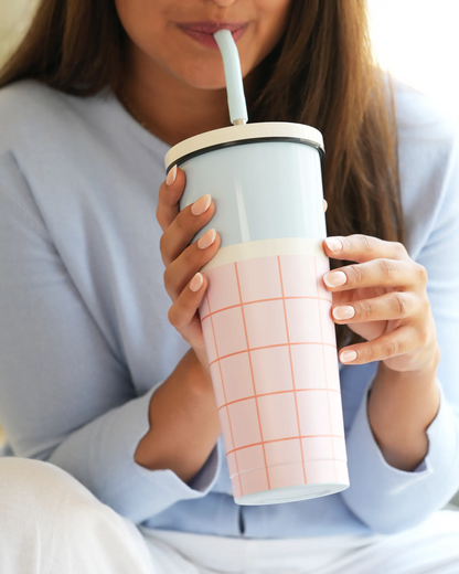 Macaron Straw Tumbler